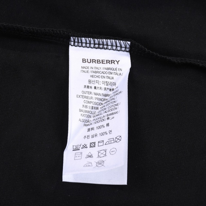 Футболка Burberry Bambi Depicts The Brand Logo "Black" фото № 3