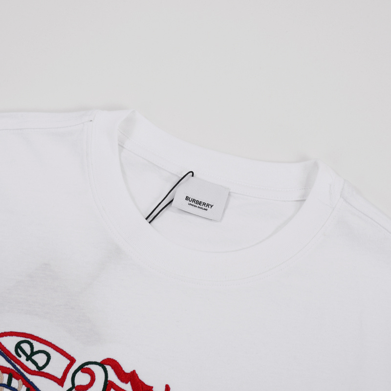 Футболка Burberry Rider On A Horse Print Logo "White" фото № 6