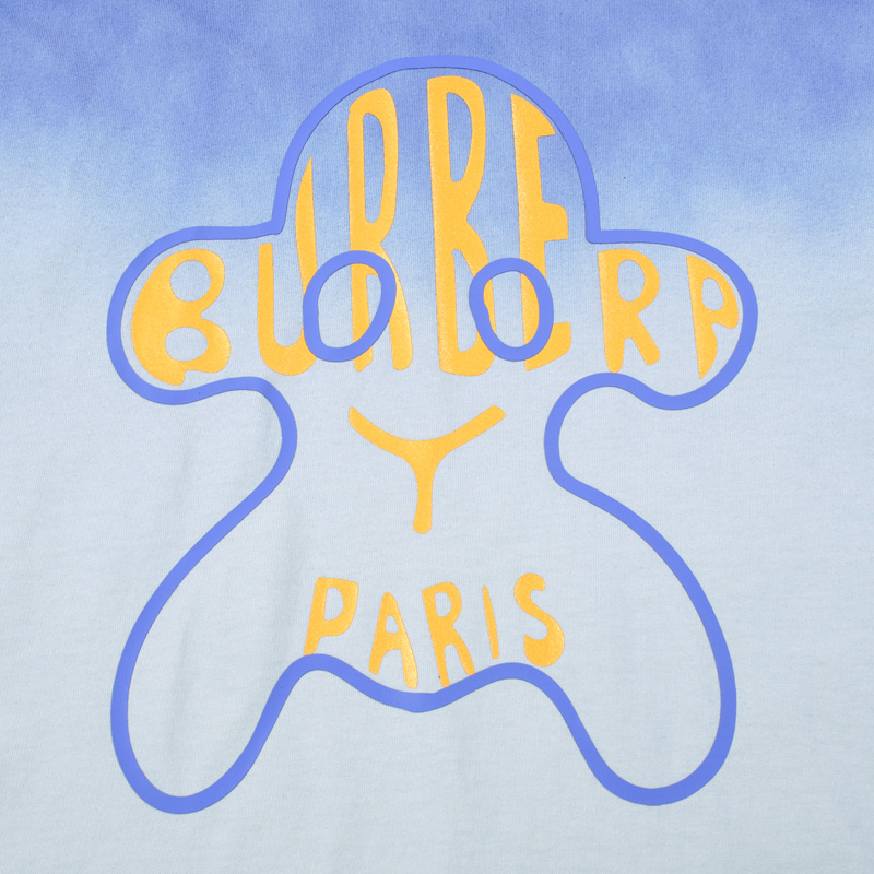 Футболка Burberry Big Logo "Blue" фото № 8