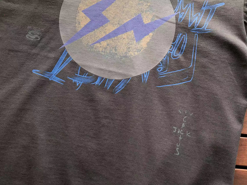 Футболка Cactus Jack Merch Flying Bird And Circle Front Print "Gray" фото № 6