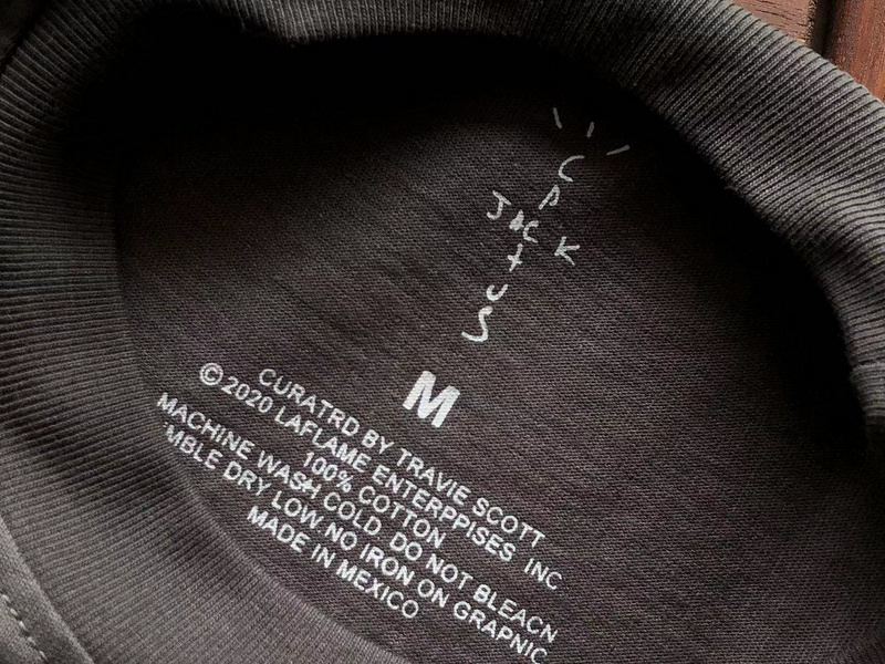 Футболка Cactus Jack Merch Flying Bird And Circle Front Print "Gray" фото № 3