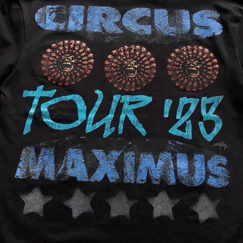 Футболка Cactus Jack Merch Big Letters Front And Circles With Stars Back "Black" фото № 5