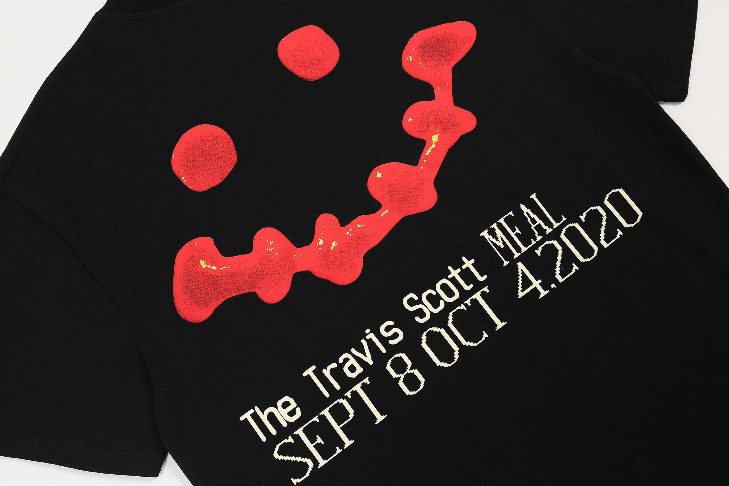 Футболка Cactus Jack Merch Travis Scott Meal Fancy Ketchup "Black" фото № 4