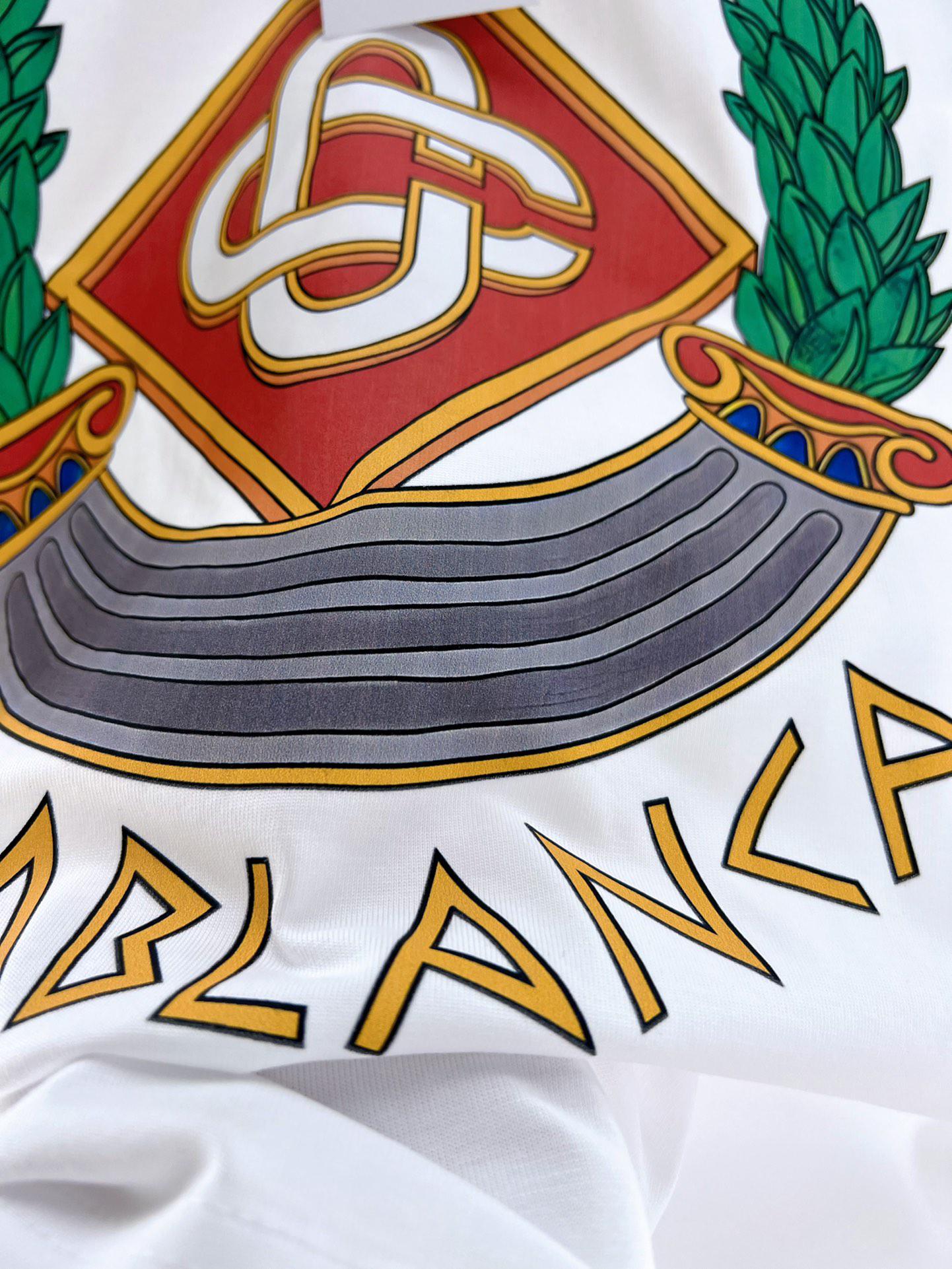 Футболка Casablanca Atributs And Logos Of Casablanca "White" фото № 4