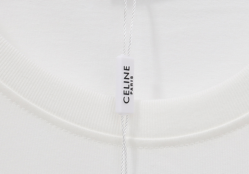Футболка Celine Gradient Brand Label "White" фото № 5