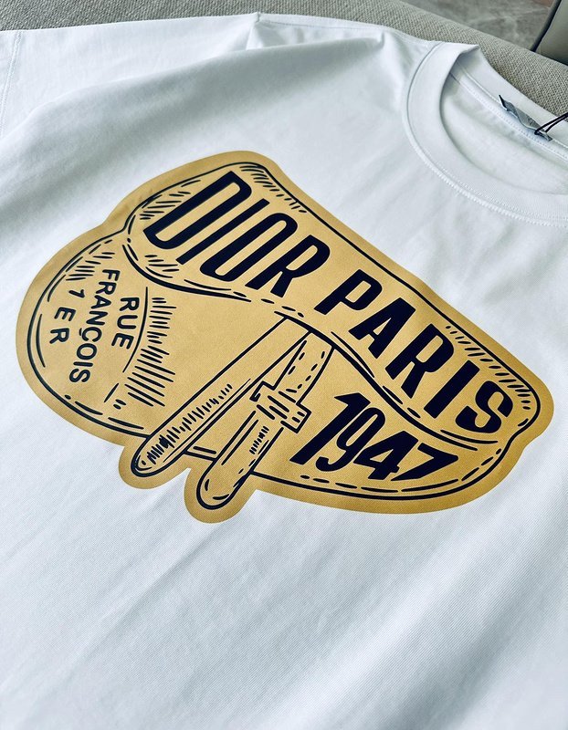 Футболка Christian Dior With Vintage Print "White" фото № 2