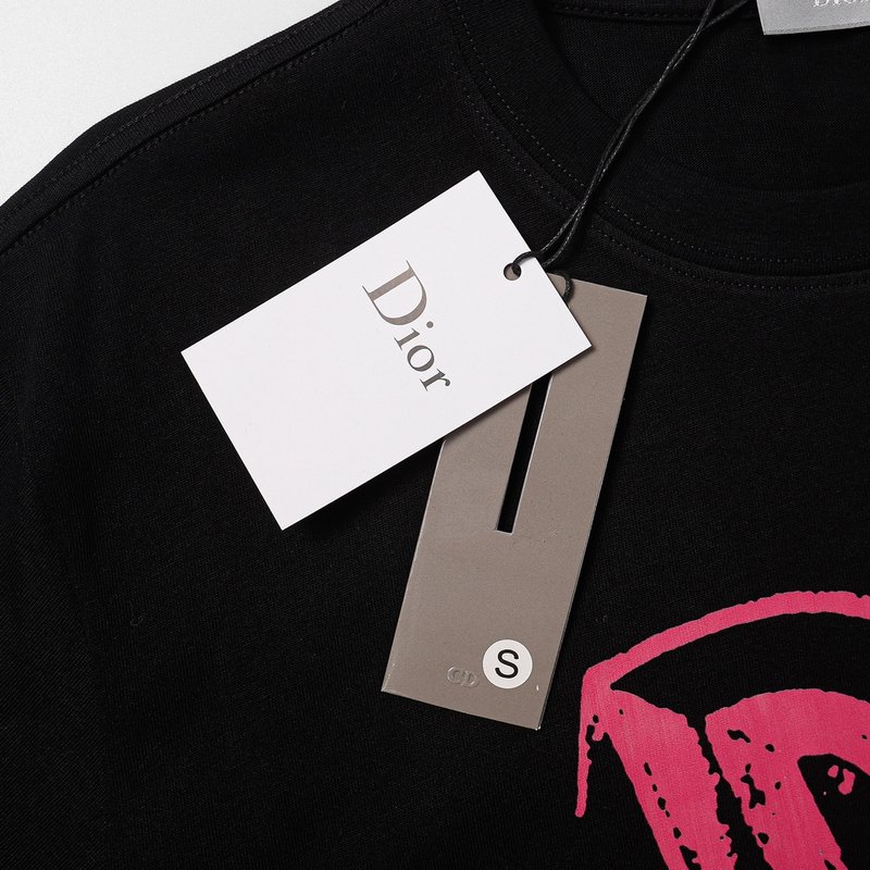 Футболка Christian Dior Graphic Logo "Black" фото № 4