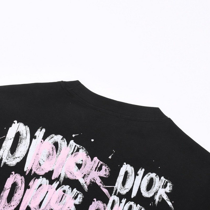 Футболка Christian Dior Inscription With Crayons "Black" фото № 2