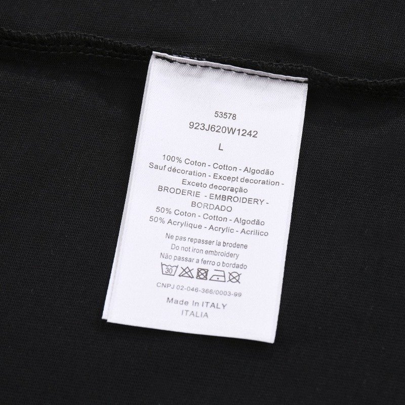 Футболка Christian Dior Inscription With Crayons "Black" фото № 5