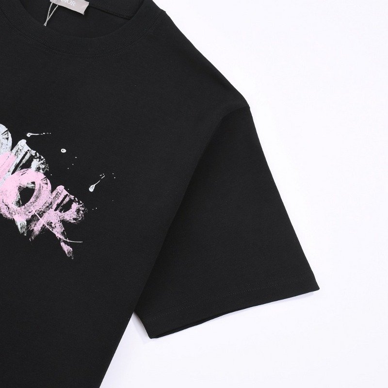 Футболка Christian Dior Inscription With Crayons "Black" фото № 7