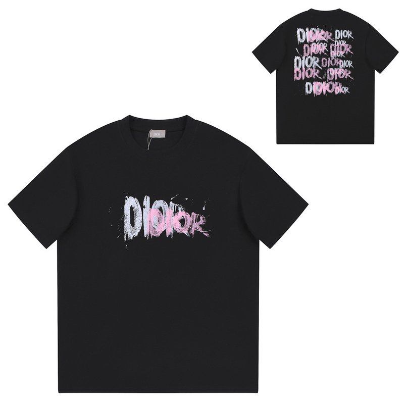 Футболка Christian Dior Inscription With Crayons "Black" фото № 9