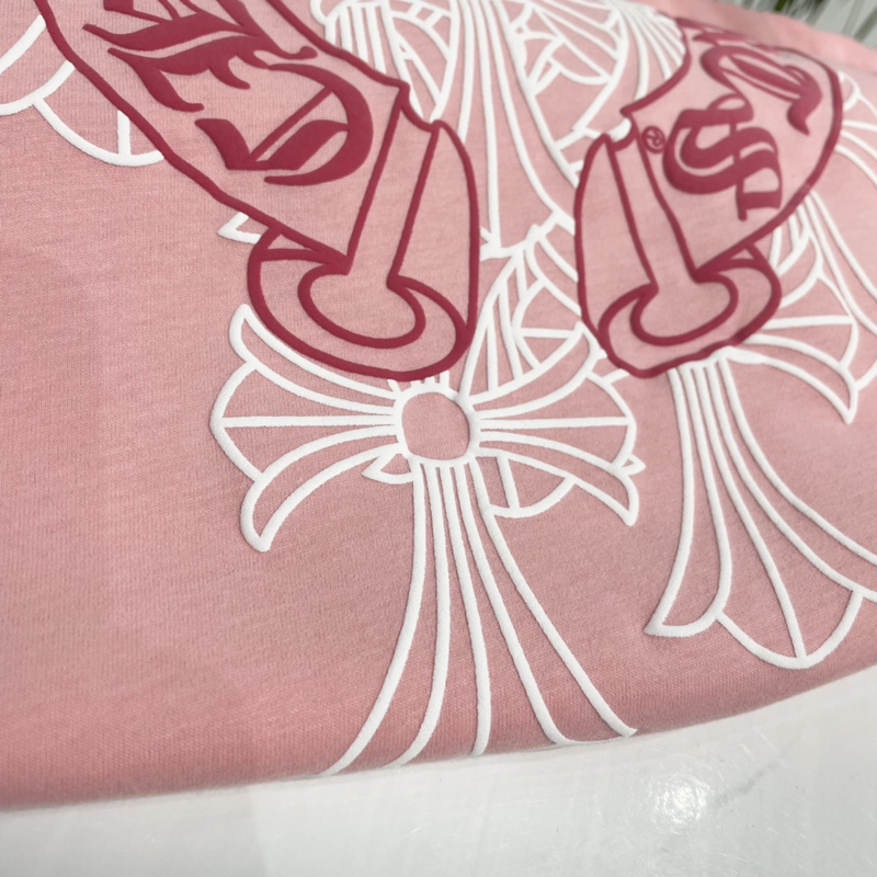 Футболка Chrome Hearts Large logo On the Back "Pink" фото № 2