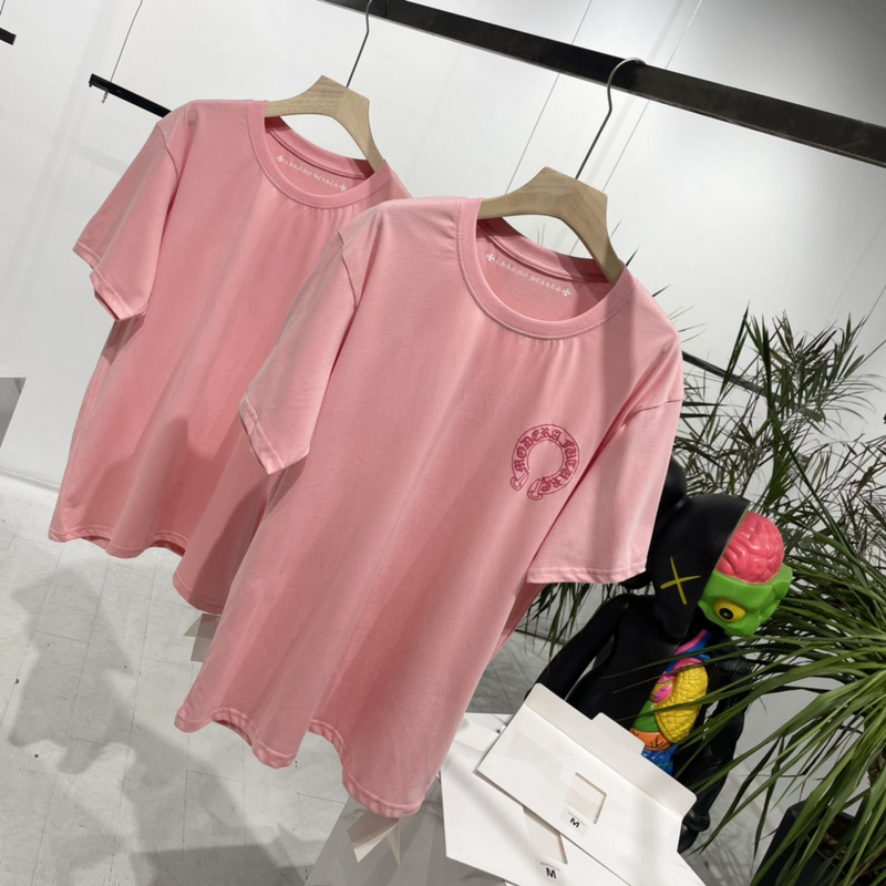 Футболка Chrome Hearts Large logo On the Back "Pink" фото № 3