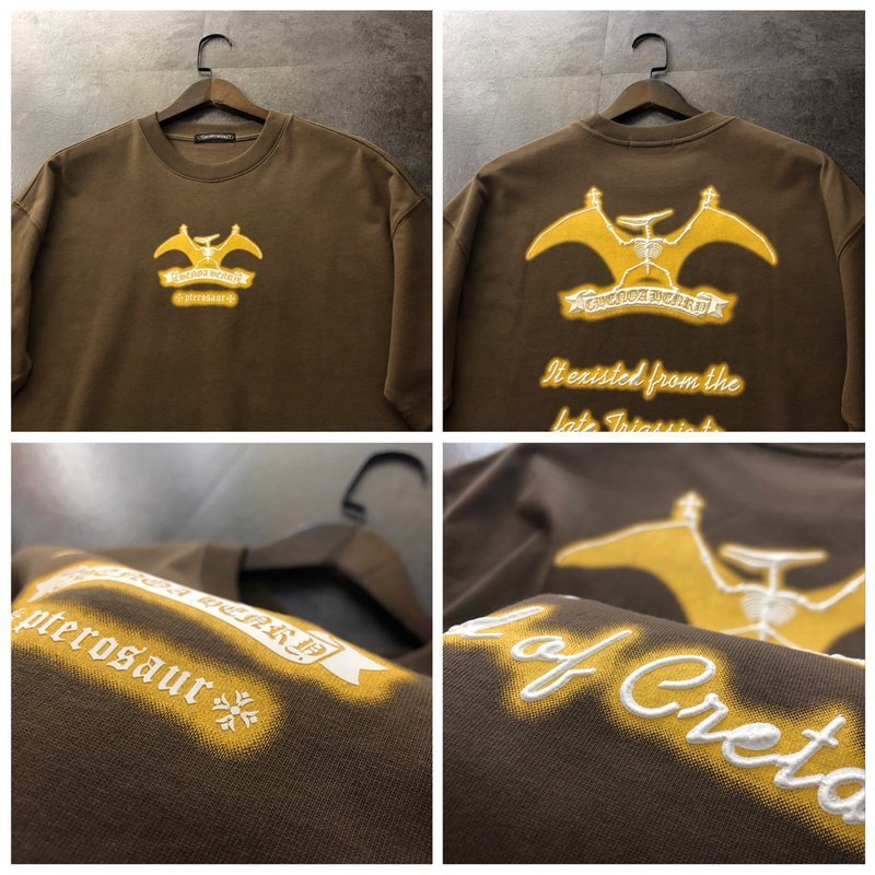 Футболка Chrome Hearts Pterodactyl "Brown" фото № 2