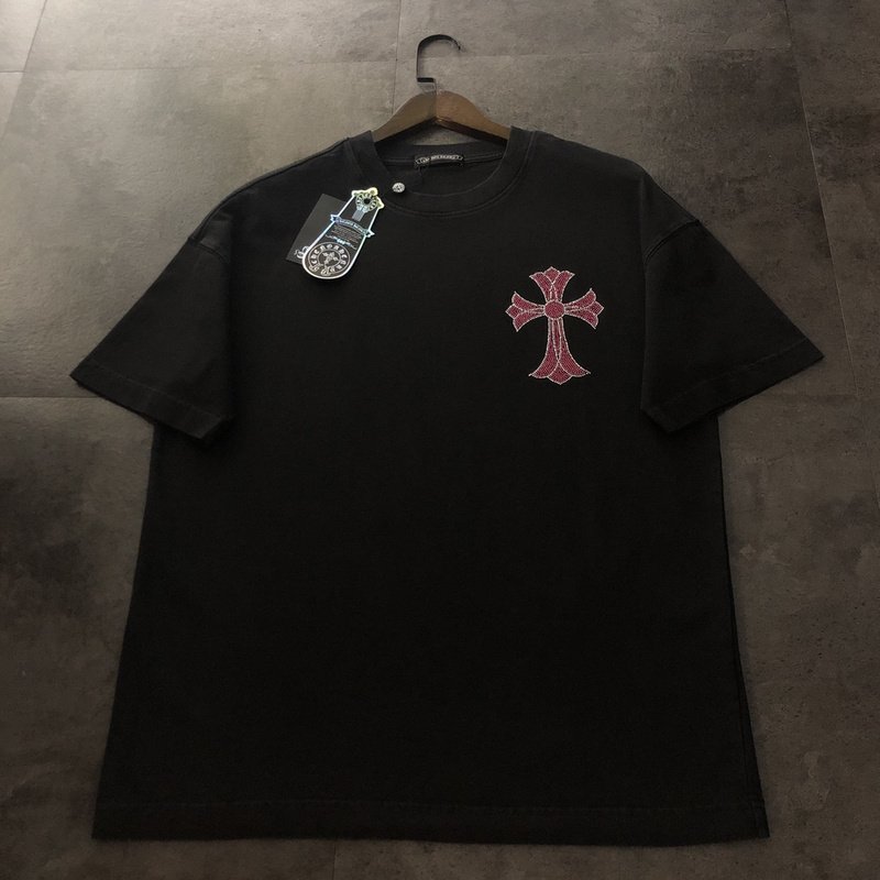 Футболка Chrome Hearts With A Diamond Logo "Black" фото № 6