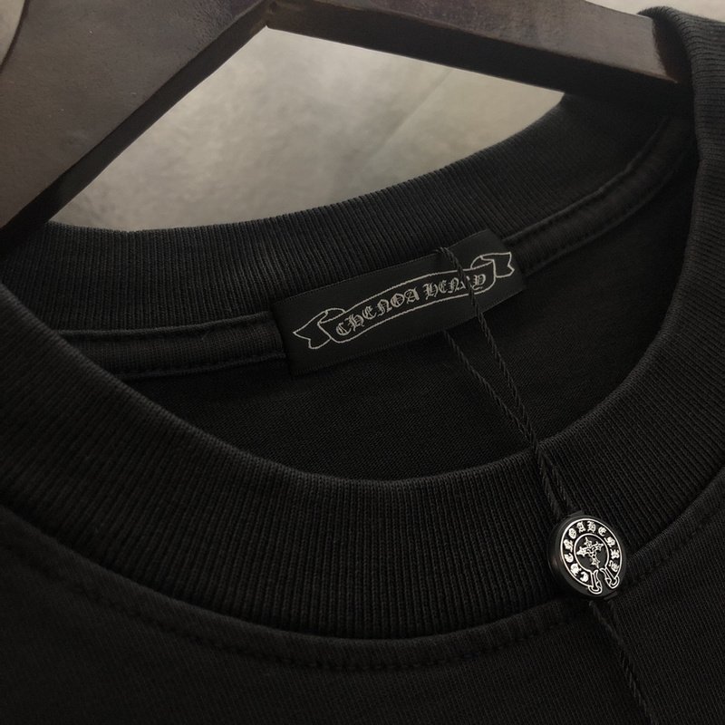 Футболка Chrome Hearts With A Diamond Logo "Black" фото № 7