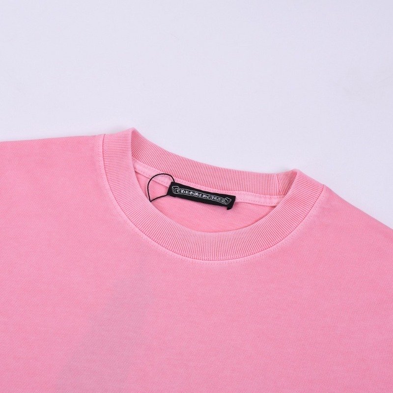 Футболка Chrome Hearts Black Logo Brand "Pink" фото № 6