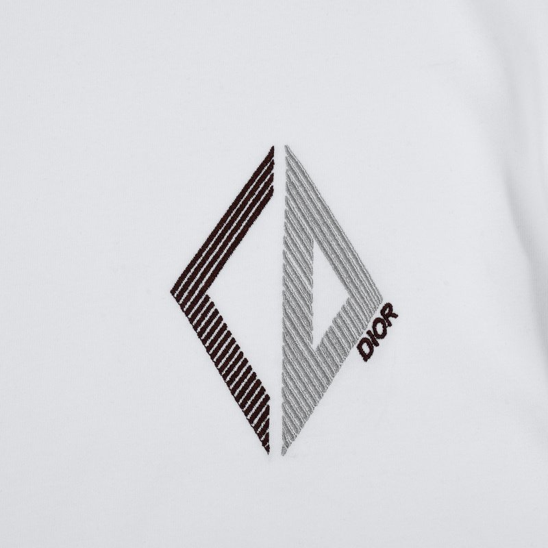 Футболка Dior Rhomb Monogram "White" фото № 4