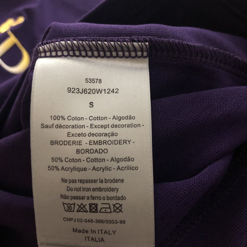 Футболка Dior With A Beautiful Print And Logo "Violet/Black" фото № 5