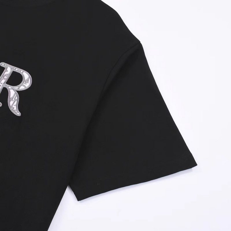 Футболка Dior Logo With A Pin "Black" фото № 3