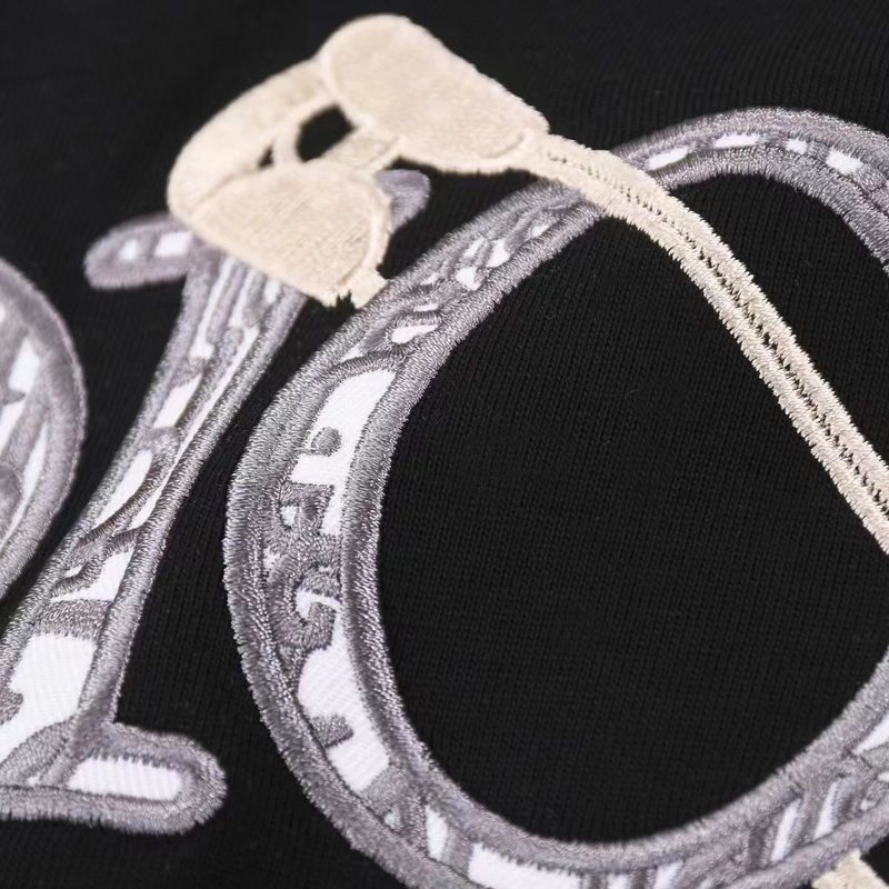 Футболка Dior Logo With A Pin "Black" фото № 4