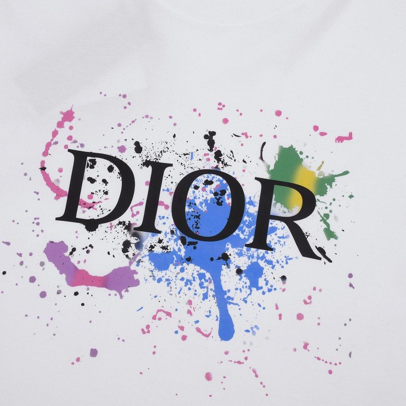 Футболка Dior Paints In Abstraction "White" фото № 7