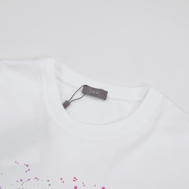 Футболка Dior Paints In Abstraction "White" фото № 8