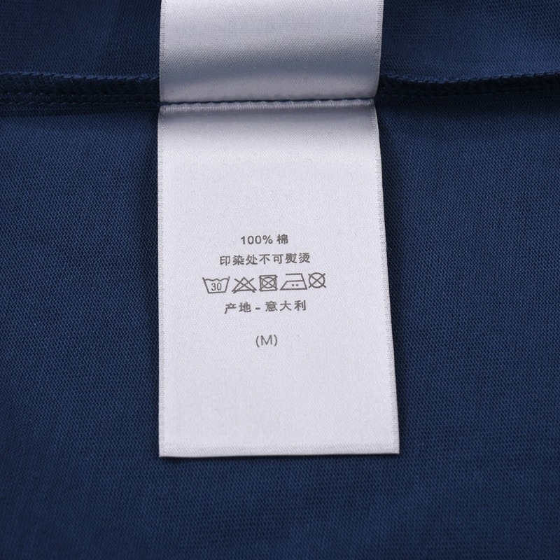 Футболка Dior Embroidered logo "Blue" фото № 7