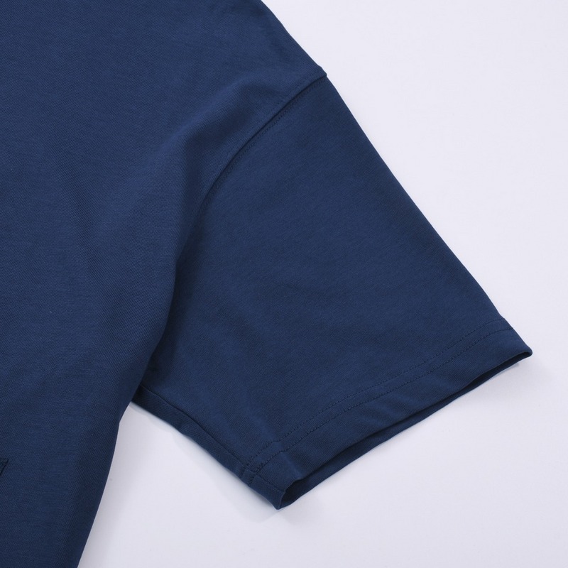 Футболка Dior Embroidered logo "Blue" фото № 4