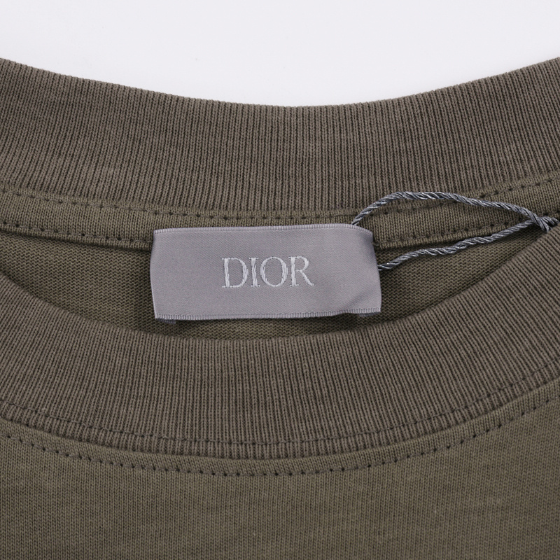 Футболка Dior Basic Collection With Small Logo "Brown" фото № 6