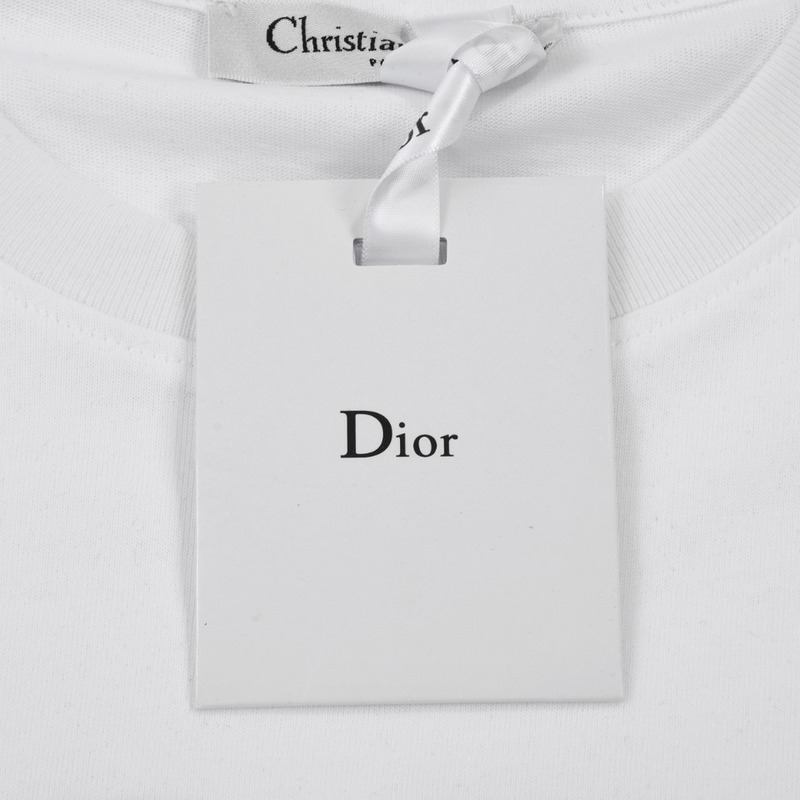 Футболка Dior Brand Letters With Colors "White" фото № 7