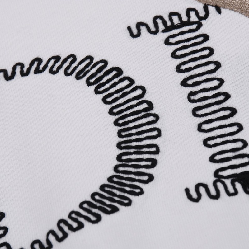 Футболка Dior Logo Made Of Thread With A Pin "White" фото № 3