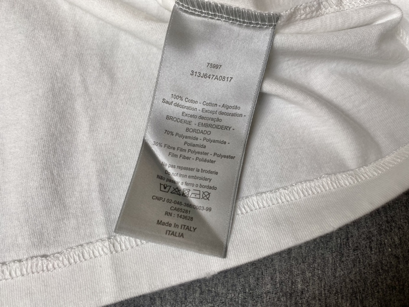 Футболка Dior Logo With The Number Ten "White" фото № 4