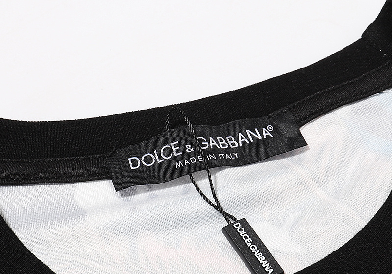 Футболка Dolce Gabbana Nature Print "Black/White" фото № 8