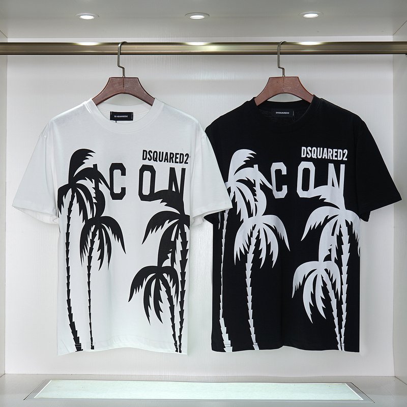 Футболка Dsquared2 With Palm Trees "White" фото № 2