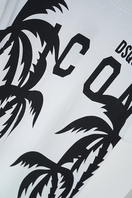 Футболка Dsquared2 With Palm Trees "White" фото № 7