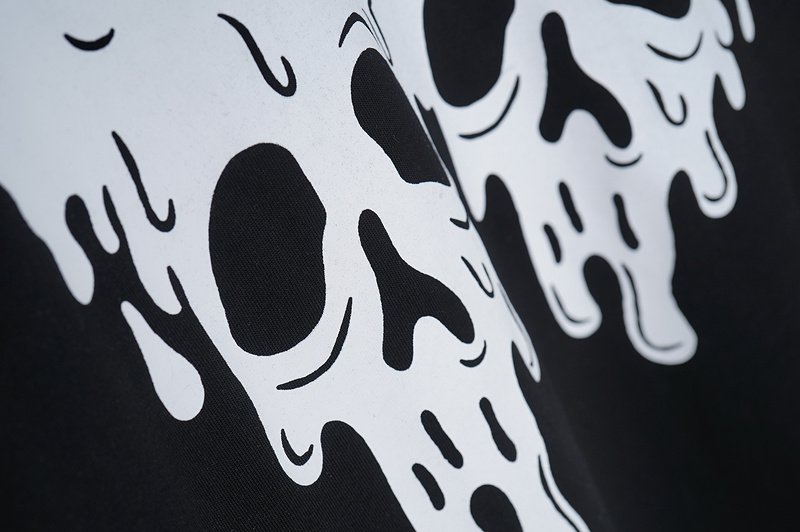 Футболка Dsquared2 Print Skulls Melt "Black" фото № 3