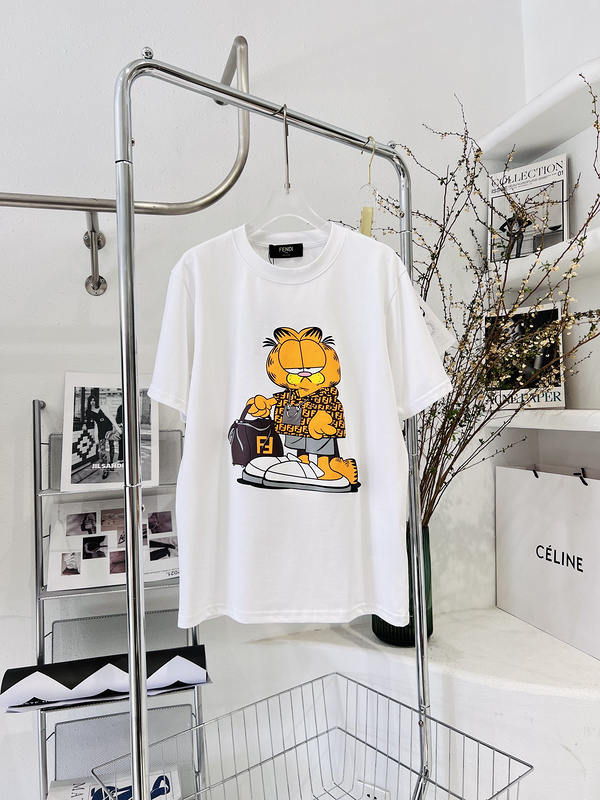 Футболка Fendi Garfield "White" фото № 2