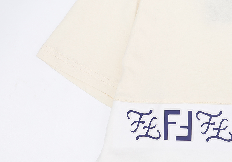 Футболка Fendi Сombined Сolor "Milky/White" фото № 4