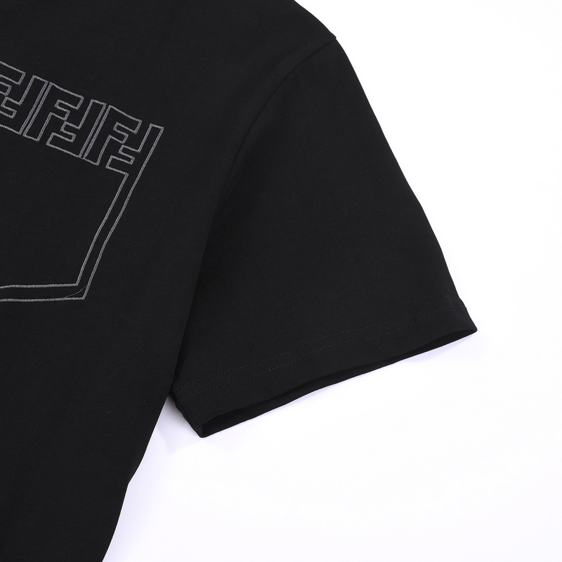 Футболка Fendi With The Original Logo "Black" фото № 8