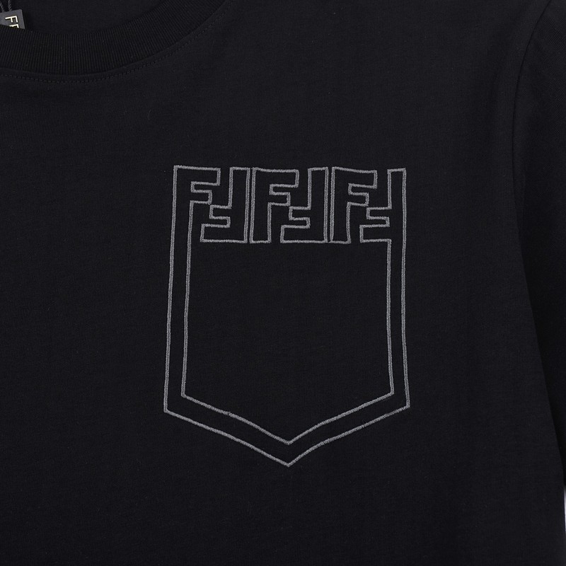 Футболка Fendi With The Original Logo "Black" фото № 7