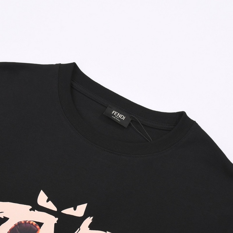 Футболка Fendi Branded Bear Image "Black" фото № 5