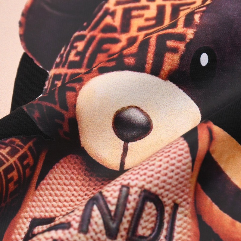 Футболка Fendi Branded Bear Image "Black" фото № 8