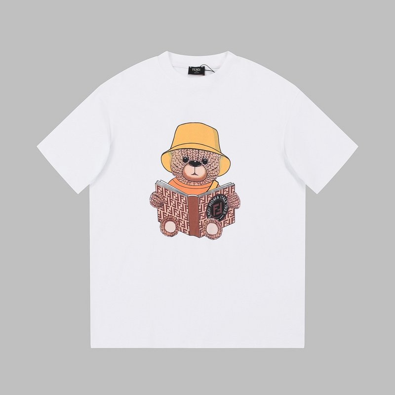 Футболка Fendi Book Bear "White" фото № 4