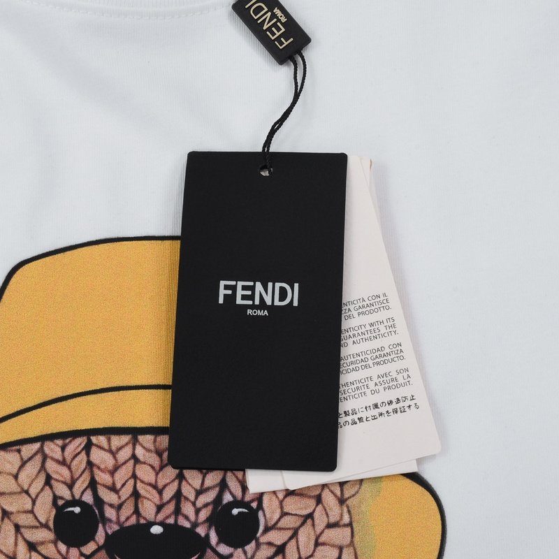 Футболка Fendi Book Bear "White" фото № 8