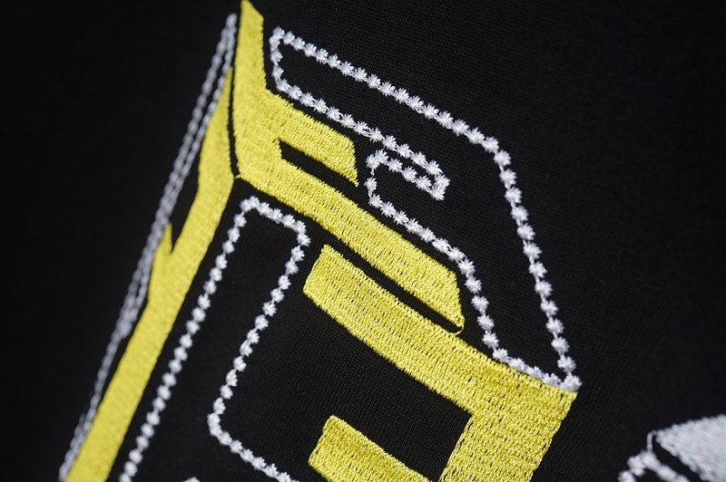 Футболка Fendi Cubic Logo "Black" фото № 6