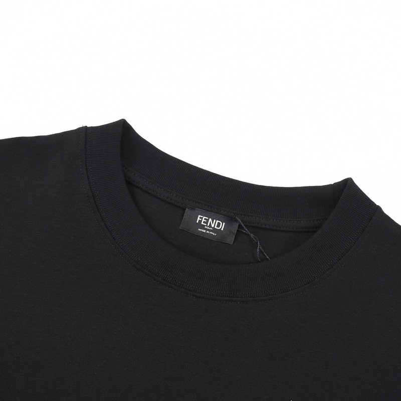Футболка Fendi Tic Tac Toe "Black" фото № 6
