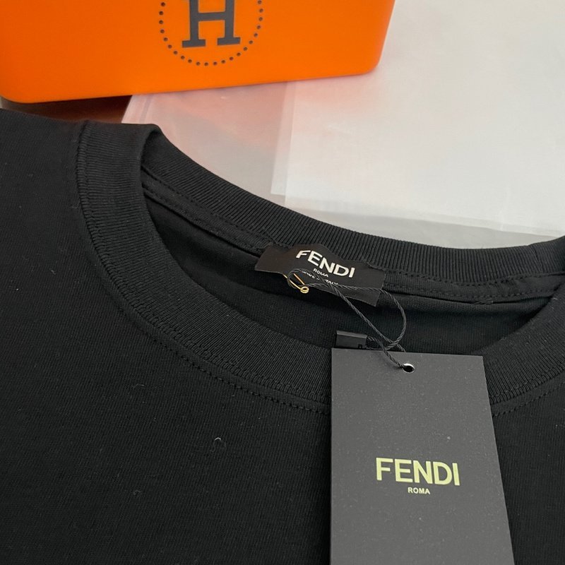 Футболка Fendi Green Eyes "Black" фото № 2