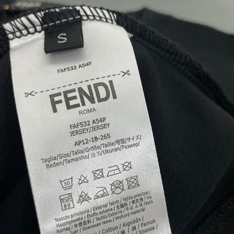 Футболка Fendi Green Eyes "Black" фото № 9