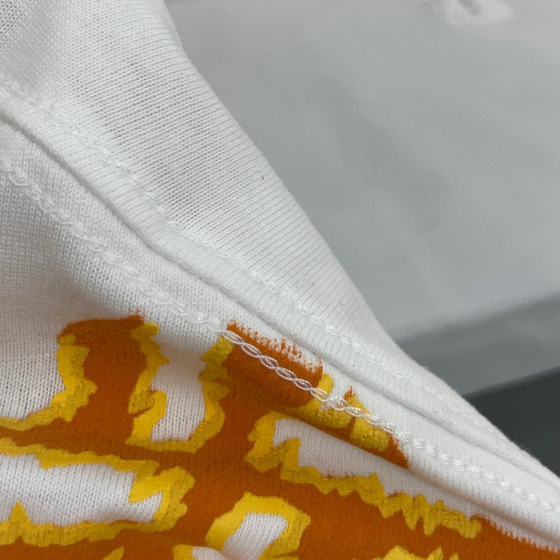 Футболка Fendi Fire Letter Print "White" фото № 4